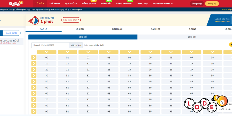 Lô đề siêu tốc đã có mặt tại lode88