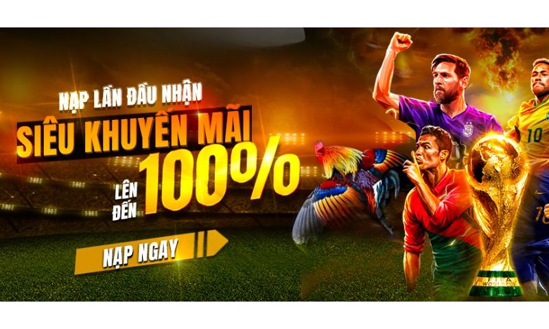 Khuyến mãi 100% khi nạp lần đầu tại lode88